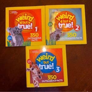 National Geographic Weird But True Books Set (Series 1,2,3)